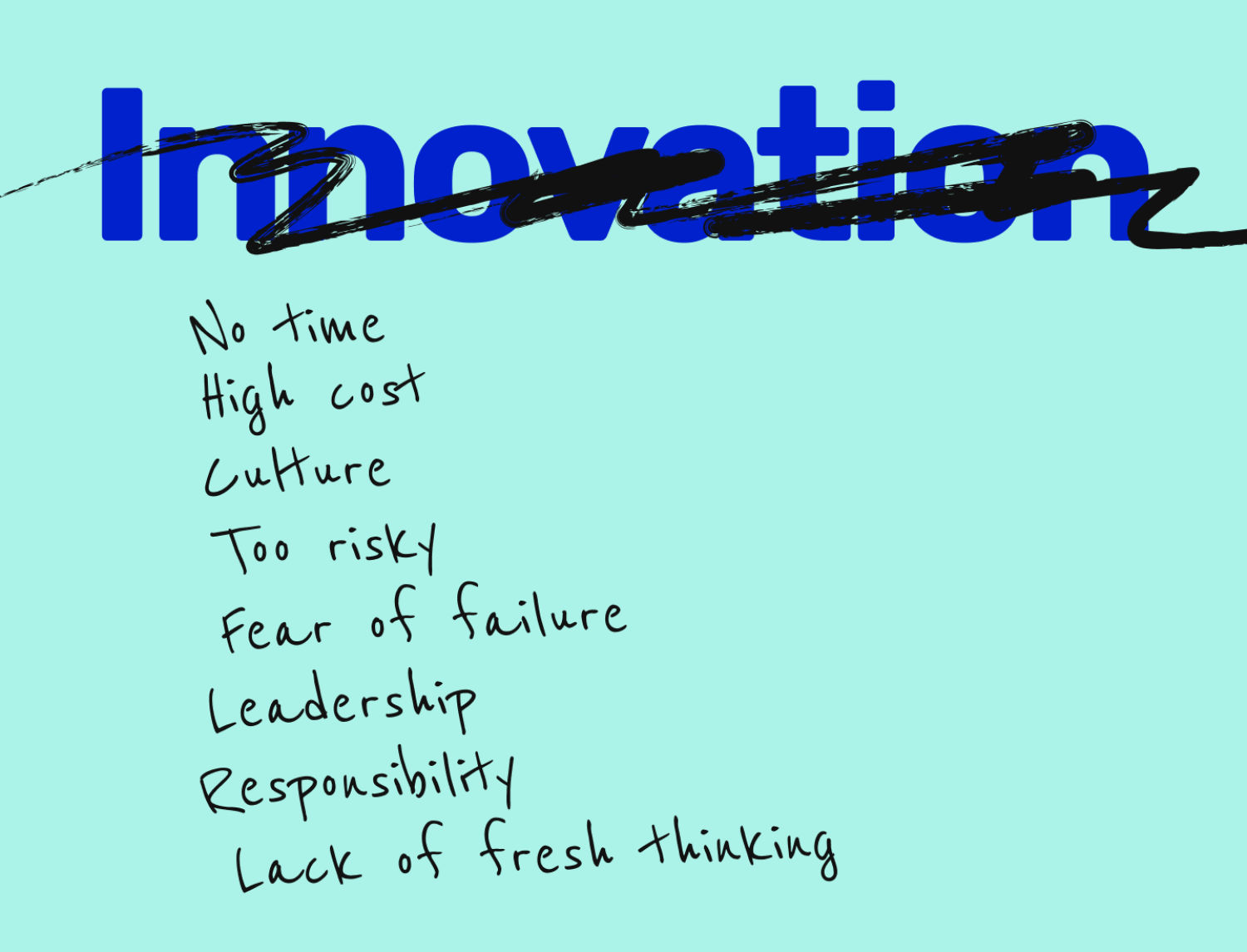 8 reasons businesses don’t do innovation (and our solutions)